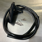 Thumbnail image #2 for BK Resources BK-SGH Black Plastic Two-Piece Soda Gun Holder with Drain Tube
