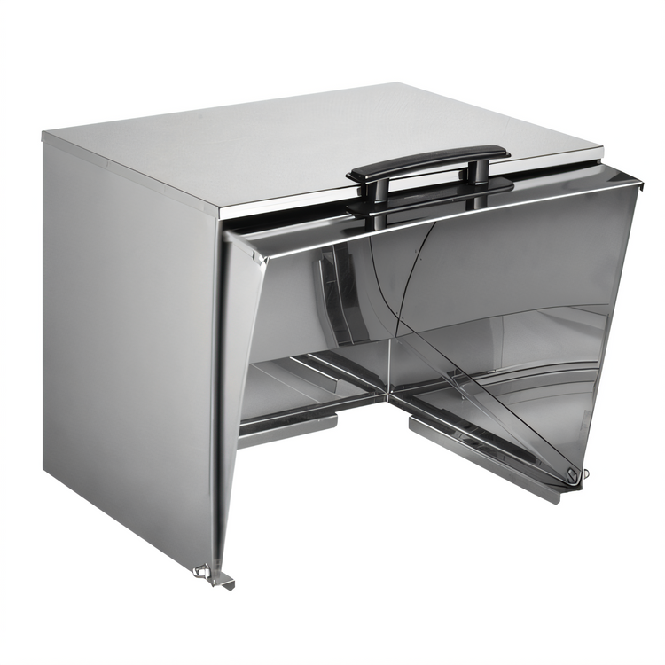 Product image #2 for Winco Full-Size Roll-Top Dome Food Pan Cover with Heat-Resistant Handle, 18/8 Stainless Steel