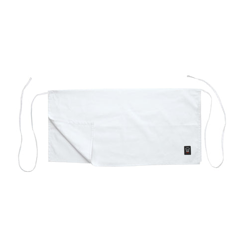 Product image #2 for Winco Signature Chef Four-Way Apron, 34 x 17 Inches, White, 65/35 Poly-Cotton Blend