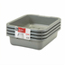 Thumbnail image #2 for Cambro Cambox 15 x 20 1-Compartment Light Gray Hi-Gloss Plastic Bus Tub