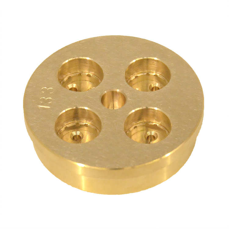 Product image #2 for Omcan #133 Fusilli Pasta Machine Die, 10 mm, 3-Wing