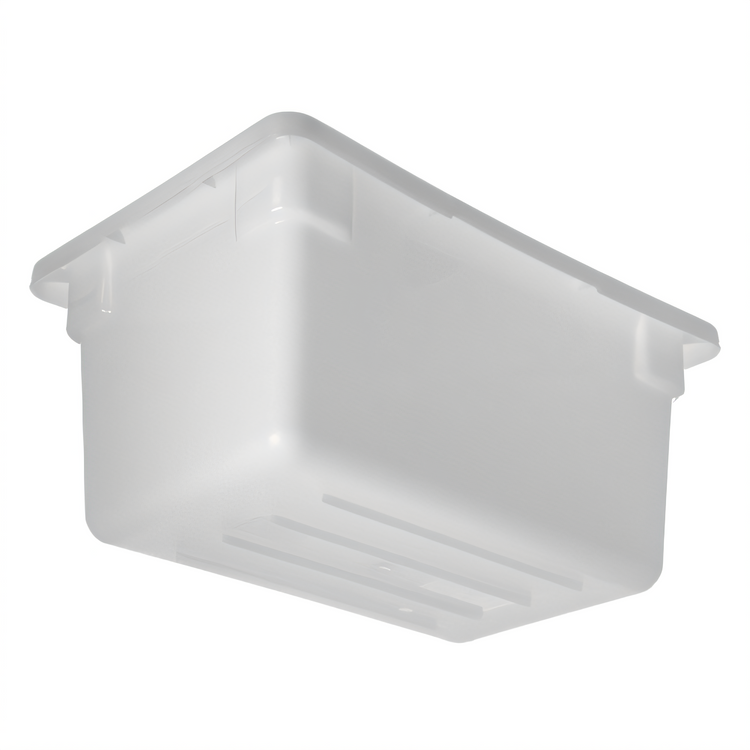 Product image #2 for StorPlus 5 Gallon White Polyethylene Stackable Food Storage Box, 18 x 12 x 9 Inches