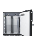 Thumbnail image #2 for Summit Commercial Summit Appliance SBC58BFRTPADA Front-Tap Built-In Beer Kegerator, 2-Tap, ADA-Height, 5.3 Cu. Ft.