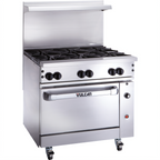 Thumbnail image #2 for Vulcan Endurance 36S-6BP 36-Inch 6-Burner Propane Gas Restaurant Range with Standard Oven, Stainless Steel