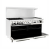 Thumbnail image #2 for CookRite AGR-4B36GR-NG 60-Inch Natural Gas Combination Range with 4 Open Burners, 36-Inch Right Griddle, and 2 Standard Ovens