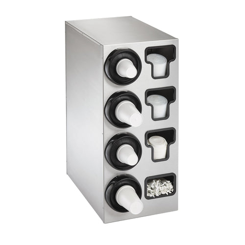 Product image #2 for Vollrath Stainless Steel Vertical Countertop Cup Dispenser Cabinet, 4-High, 4-Sleeve Capacity