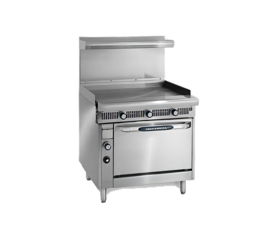 Product image #1 for Imperial Spec Series 36-Inch Heavy Duty Gas Range with Griddle and Standard Oven