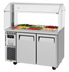 Thumbnail image #2 for Turbo Air J Series 47-1/4-Inch Two-Section Refrigerated Buffet Table, 11 Cu. Ft., 9-Pan, Solid Doors