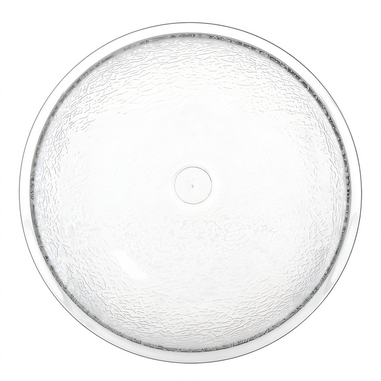 Product image #2 for Carlisle 18 qt Clear Round Polycarbonate Pebbled Salad Bowl