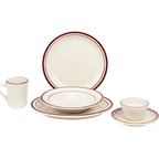 Thumbnail image #2 for Crestware Spice SC44 Ceramic Plate, 9-inch Round, Narrow Rim Case of 2