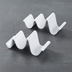 Thumbnail image #2 for Whimsical White Melamine Taco Holder with 3 Compartments