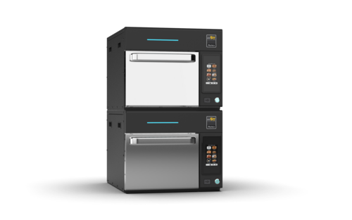 Product image #2 for Prática Fit ST Silver Double-Stacked Countertop High-Speed Oven
