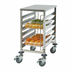 Thumbnail image #2 for Winco 12-Tier Mobile Under-Counter Stainless Steel Steam Table Pan Rack