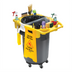 Thumbnail image #2 for Yellow Polypropylene Rim Caddy with Compartments and Hooks for 44-Gallon Trash Can