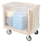 Thumbnail image #2 for Cambro TDC30192 Adjustable Tray and Dish Cart, Polyethylene, 500 lb Capacity, 2 Dividers, Vinyl Cover, Granite Green