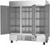 Thumbnail image #2 for Beverage Air Horizon Series Three-Section Reach-In Refrigerator, 70.19 Cu. Ft., Solid Doors, Bottom-Mounted Self-Contained, Stainless Steel