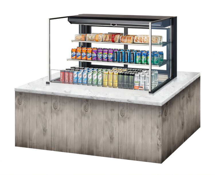 Product image #2 for Turbo Air 48-Inch Drop-In Horizontal Open Refrigerated Display Case, Low Profile, 15.2 Cu. Ft.