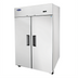 Thumbnail image #2 for Atosa Two-Section Top Mount Self-Contained Reach-In Freezer with Locking Solid Doors, 43.2 Cu. Ft., Stainless Steel