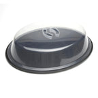 Thumbnail image #2 for American Metalcraft ATCU 28-Inch Oval Clear ABS Plastic Serving Tray Cover Case of 6