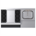 Thumbnail image #2 for Royal Series 42-Inch Left Ice Bin Underbar Cocktail Station with Blender Sink and 10-Circuit Cold Plate