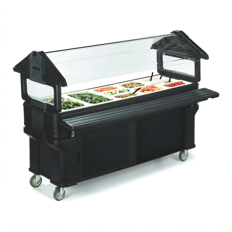 Product image #2 for SixStar Solid Drop-Down Food Bar Tray Slide, 68-3/4 Inch, Black