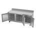 Thumbnail image #2 for Beverage-Air 72-Inch Three-Section Worktop Refrigerator with 3 Solid Doors and Rear-Mounted Self-Contained R290 Refrigeration
