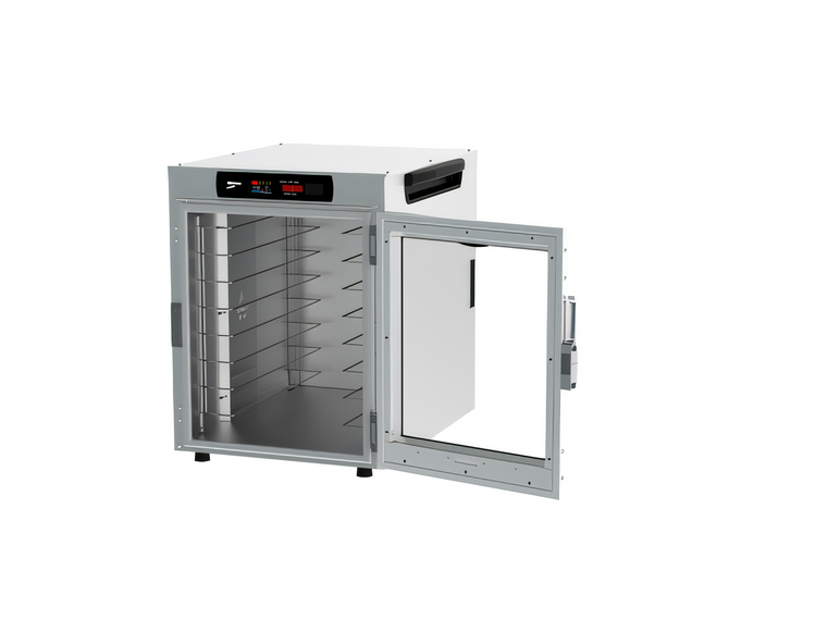 Product image #2 for Metro HotBlox Wide 8-Pan Countertop Hot Food Holding Cabinet with Clear Door and Digital Touchscreen Controls