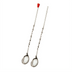 Thumbnail image #2 for American Metalcraft 10-Inch Twisted Bar Spoon with Red Knob, Stainless Steel