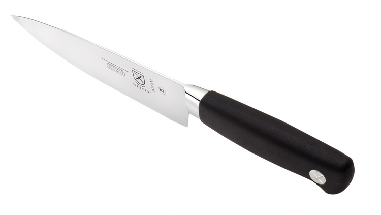 Product image #2 for Mercer Culinary Genesis 6-Inch Precision Forged Chef's Knife with Short Bolster and Santoprene Handle