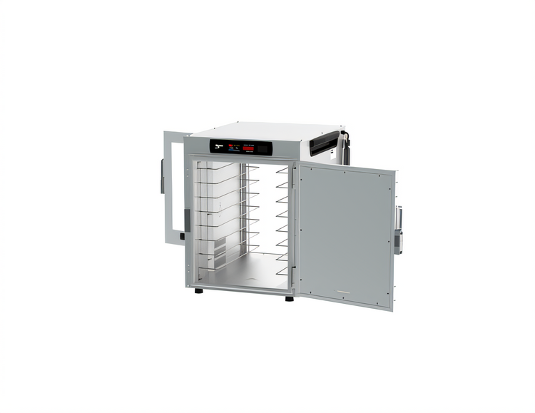 Product image #2 for Metro HotBlox™ Wide 8-Pan Pass-Thru Insulated Holding Cabinet with Digital Touchscreen Controls, Solid Front Door & Clear Rear Door