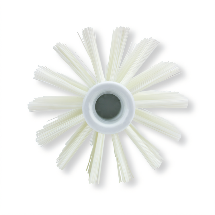 Product image #2 for Sparta® 4-Inch Pipe & Valve Brush with Threaded Hole, White Polyester Bristles