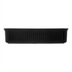 Thumbnail image #2 for DeliWare Rectangular Deli Crock, 10 lb, 12.5 x 10.25 Inch, Black Polypropylene