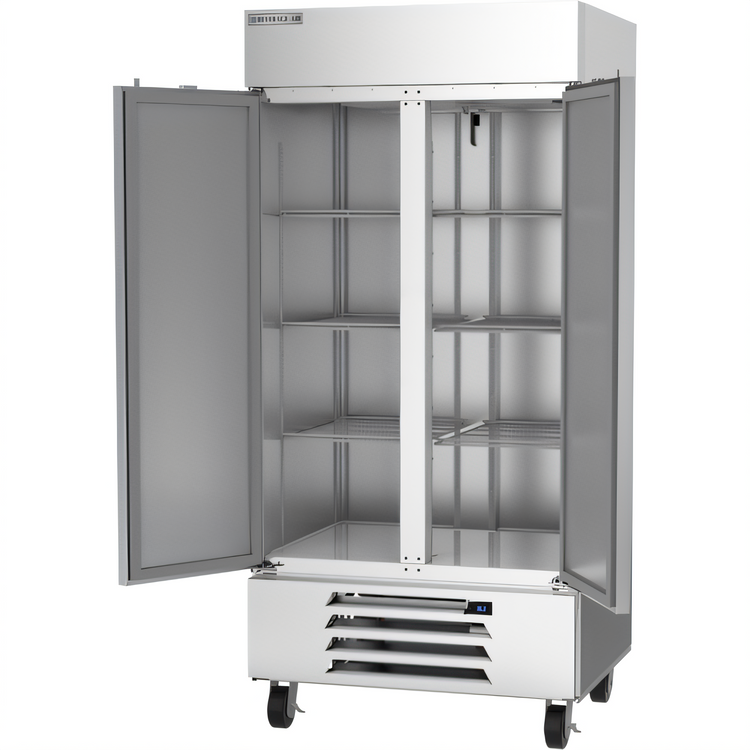 Product image #2 for Beverage-Air Horizon Series Two-Section Solid Door Reach-In Refrigerator, 35 Cu. Ft., Bottom Mount