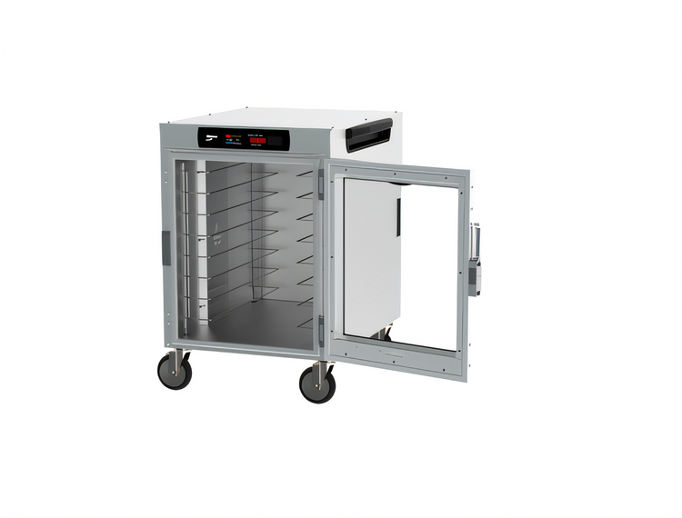 Product image #2 for Metro HotBlox™ Wide 8-Pan Insulated Heated Holding Cabinet, Half-Height Mobile, Digital Touchscreen, Clear Door