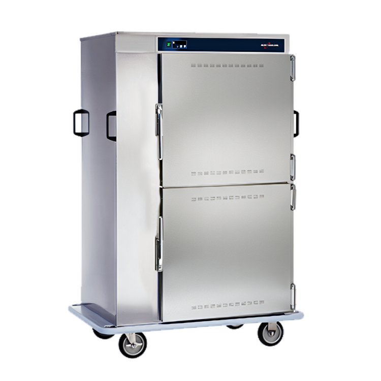 Product image #2 for Halo Heat 128-Plate Stainless Steel Mobile Hot Holding Banquet Cart