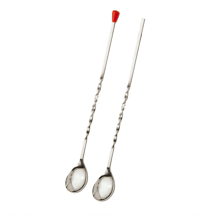 Product image #1 for American Metalcraft 11-Inch Twisted Shank Stainless Steel Bar Spoon with Red Knob