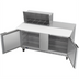 Thumbnail image #2 for Beverage-Air SPE60HC-08C 60-Inch Two-Section Sandwich Prep Table Refrigerated Counter with 8-Pan Top