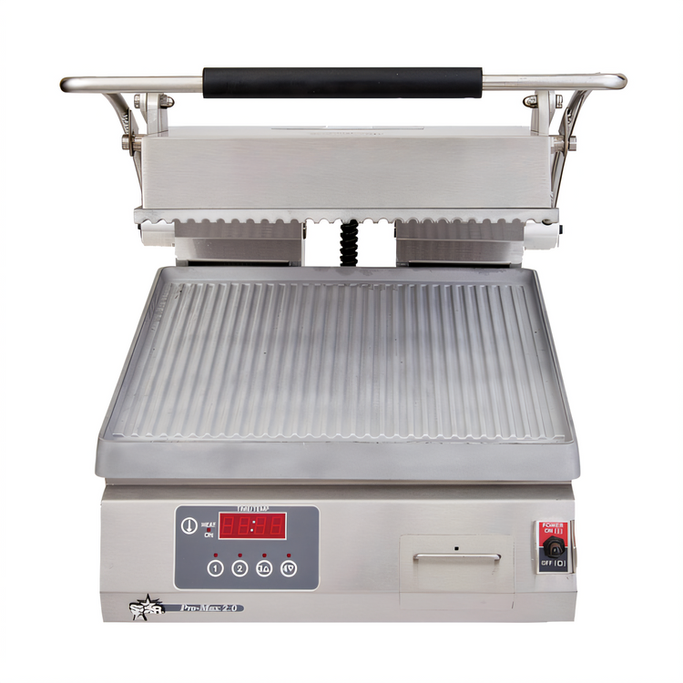 Product image #2 for Star Pro-Max 2.0 14-Inch Countertop Sandwich Grill with Grooved Aluminum Plates and Electronic Timer