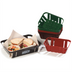 Thumbnail image #2 for Munchie Basket Rectangular Black ABS Plastic Fast Food Basket, 10-3/8 x 8 x 2-1/2 Inch