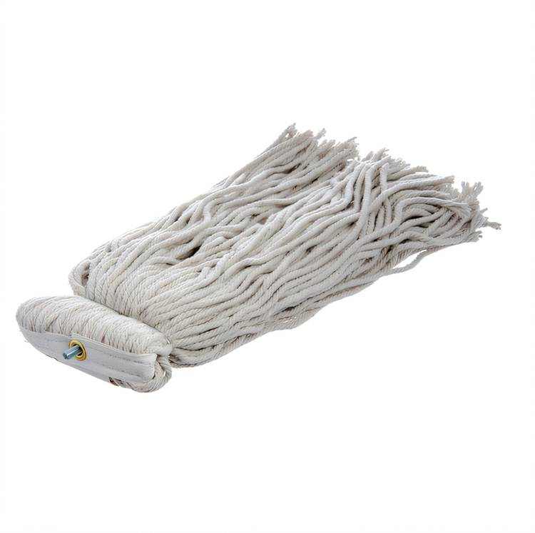 Product image #2 for Flo-Pac Kwik-On Screw Top #24 Large 4-Ply Natural Cotton Cut-End Mop Head