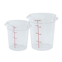 Winco PTRC-8 Commercial Food Storage Containers Case of 12