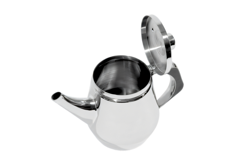 Product image #2 for Cantonese 30 oz Stainless Steel Teapot with Lid and Built-In Strainer