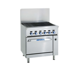 Thumbnail image #1 for Imperial (Middleby) Pro Series IR-48BR-XB-126 48-Inch Gas Range Match Radiant Charbroiler with Standard Oven and Open Cabinet Base