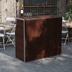 Thumbnail image #2 for Flash Furniture Amara 4 Ft. Folding Portable Bar Table with Walnut Woodgrain Laminate Top