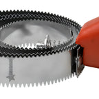 Thumbnail image #2 for Omcan USA 47089 Spiral Stainless Steel Fish Scaler with Red Handle