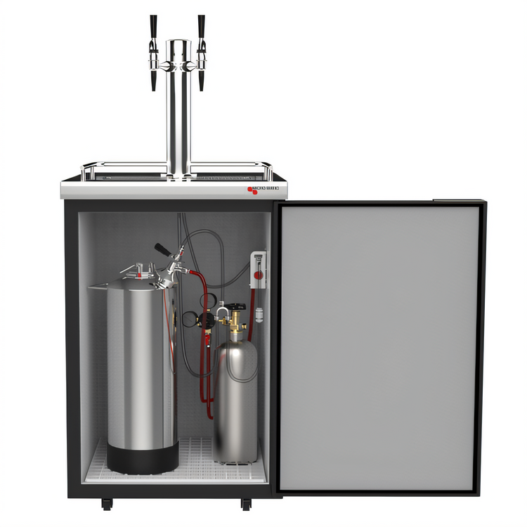 Product image #2 for Micro Matic Americano Mobile Nitro Cold Brew Coffee Dispenser with 2 Faucets and 2 1/6-Size Keg Capacity