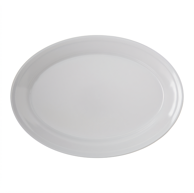 Product image #2 for Carlisle Dallas Ware 12-Inch x 8-1/2-Inch Oval White Melamine Platter