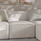 Thumbnail image #2 for Flash Furniture IS-IT2231-MC-CRM-GG Modular Sectional Sofa Armless Center Seat, Padded Back and Seat Cushion, Cream