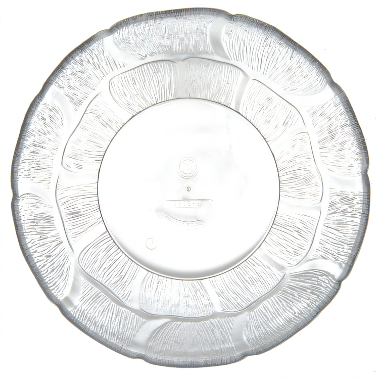 Product image #2 for Petal Mist 1.2 Qt Clear Polycarbonate Bowl with Floral Edge