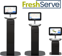 Hobart FreshServe FS-300 Table Top Digital Price Computing Scale with 14-Inch Touchscreen and Printer